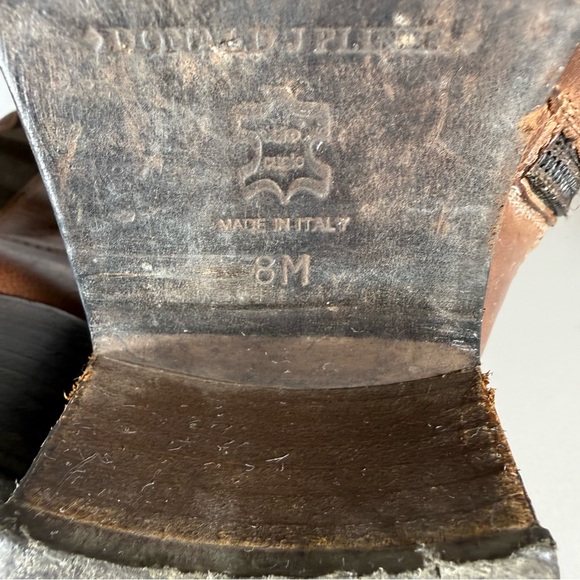 Donald J Pliner Signature Knee High Brown Zip Up Boots Made In Italy Size 8 - Picture 3 of 14